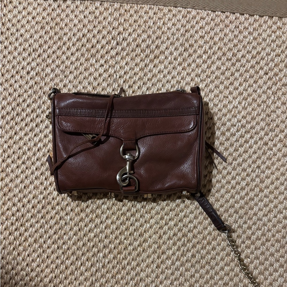 Rebecca Minkoff mini Mac brown bag